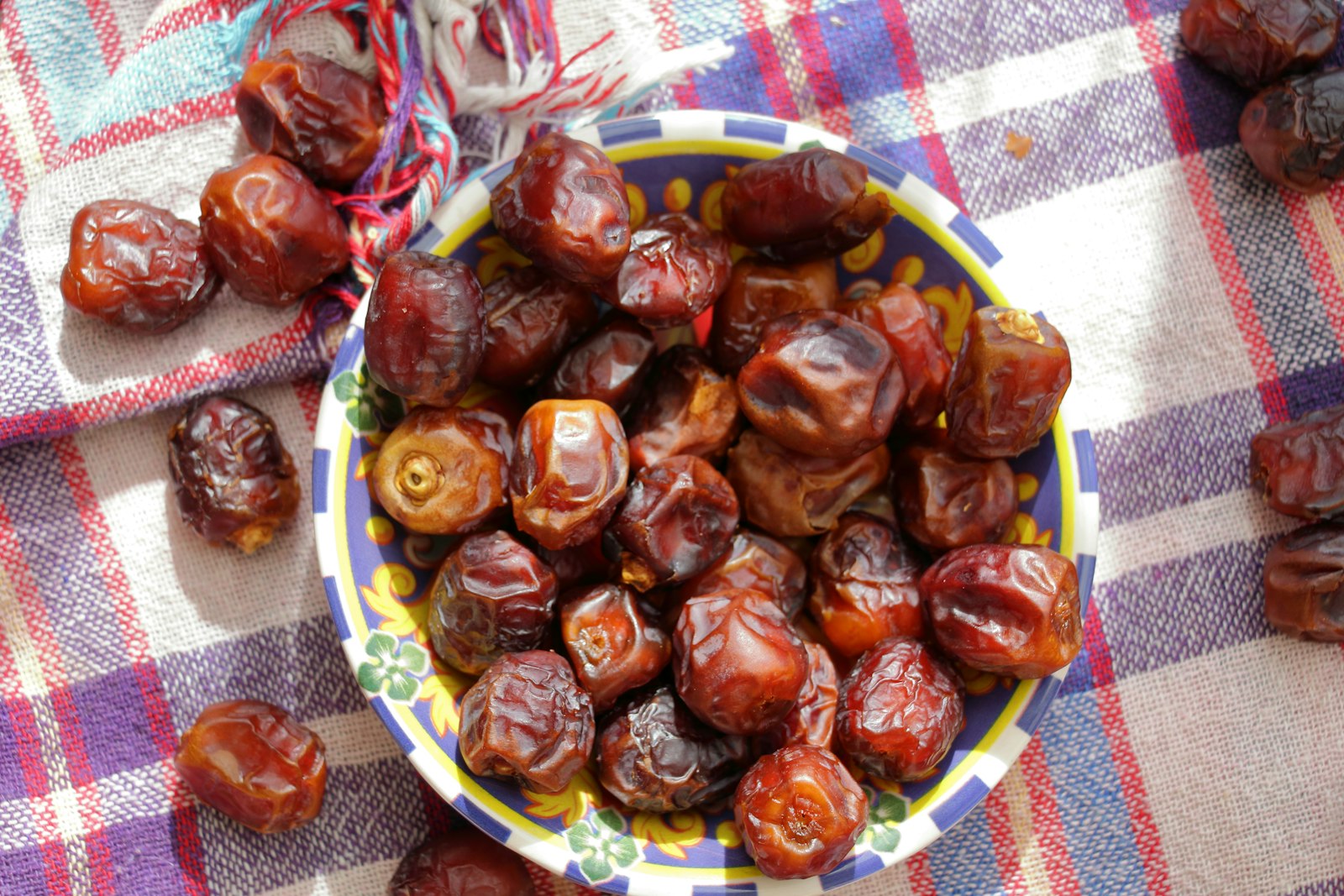 A bowl of red dates (jujubes), a staple Chinese food therapy ingredient for building blood and energy